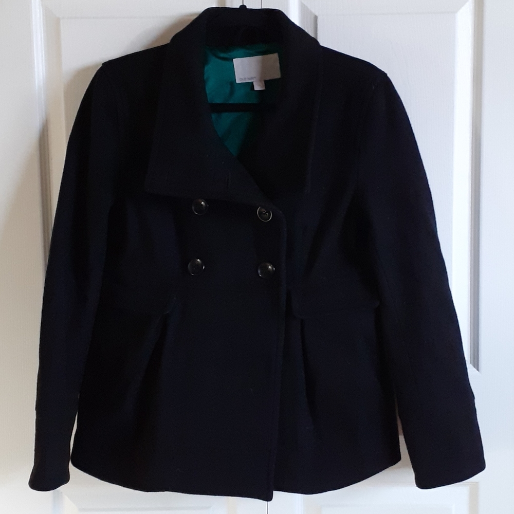 Old Navy Black Wool Jacket L - Picture 3 of 8